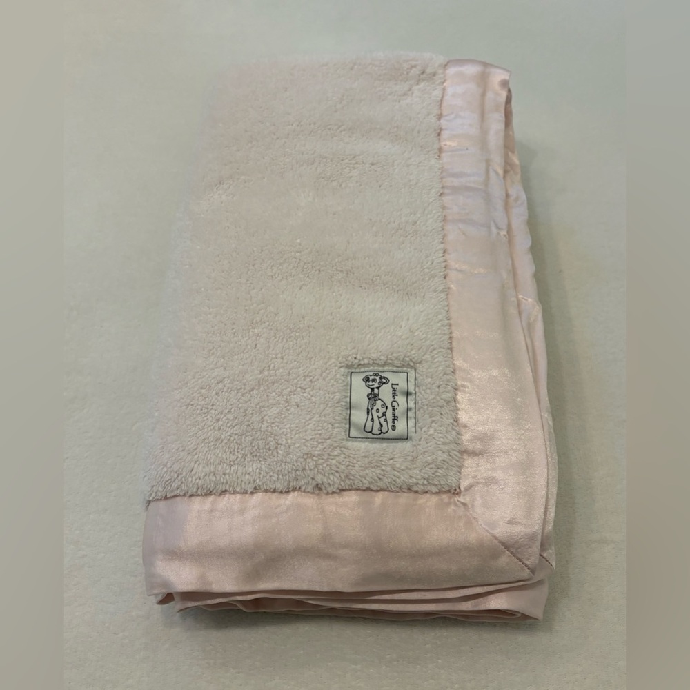 Little Giraffe Pale Pink Baby Blanket